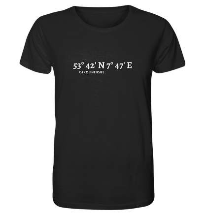 Carolinensiel T-Shirt mit Koordinaten - Organic Koordinaten Shirt
