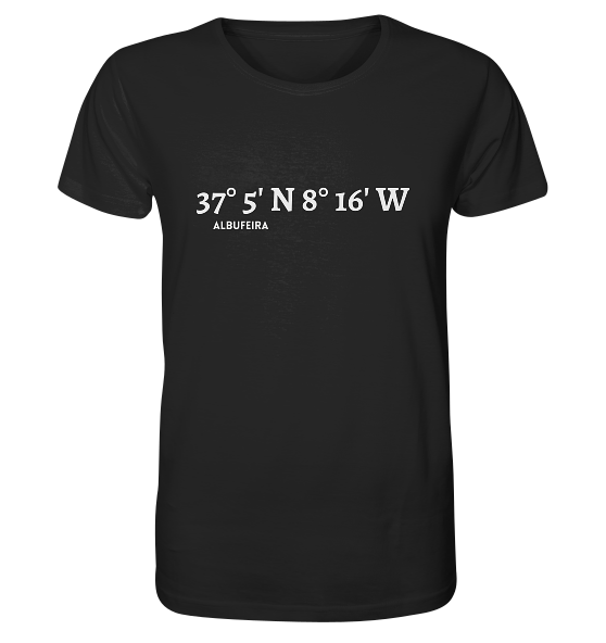 Albufeira T-Shirt mit Koordinaten - Organic Shirt