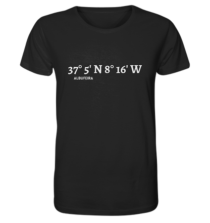 Albufeira T-Shirt mit Koordinaten - Organic Shirt