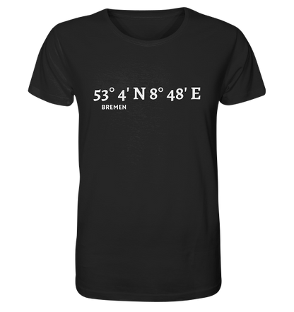 Bremen Koordinaten - Organic Shirt - MEERcoordinates