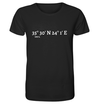 Kreta T-Shirt mit Koordinaten - Organic Koordinaten Shirt