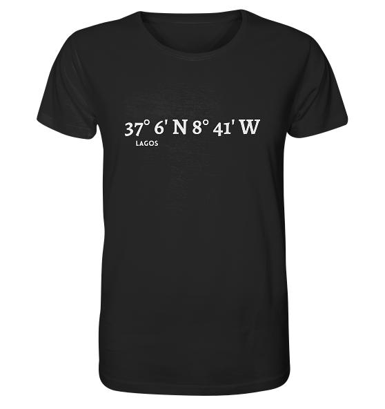 Lagos T-Shirt mit Koordinaten - Organic Shirt