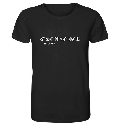 Sri Lanka Koordinaten - Organic Shirt