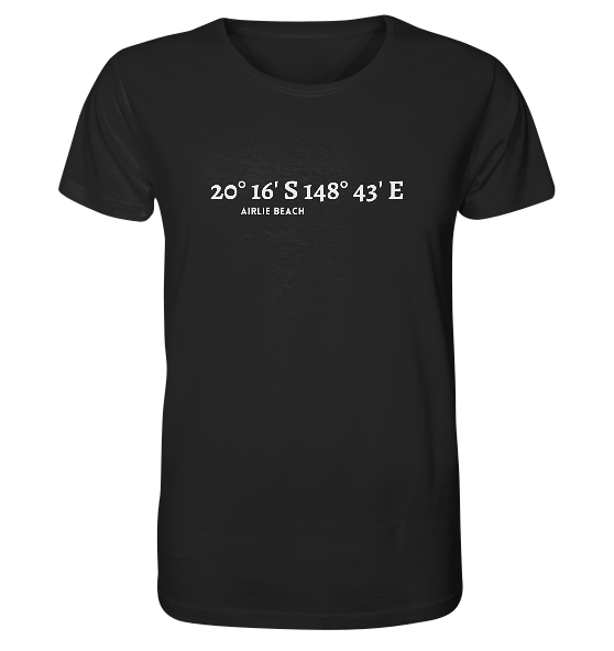Airlie Beach T-Shirt mit Koordinaten