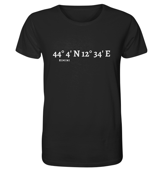 Rimini Koordinaten - Organic Shirt