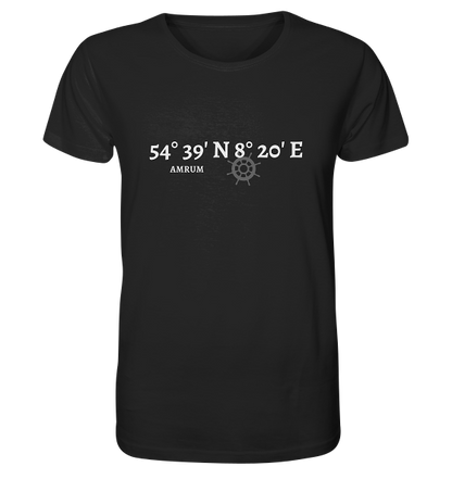 Amrum T-Shirt mit Koordinaten, von Meercoordinates