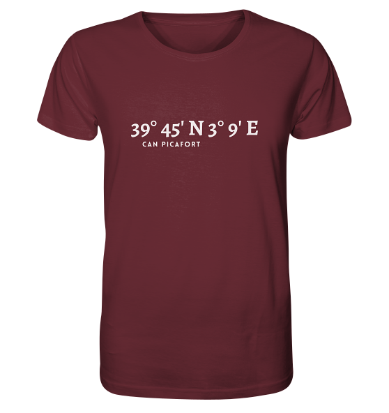 Can Picafort T-Shirt mit Koordinaten - Organic Shirt