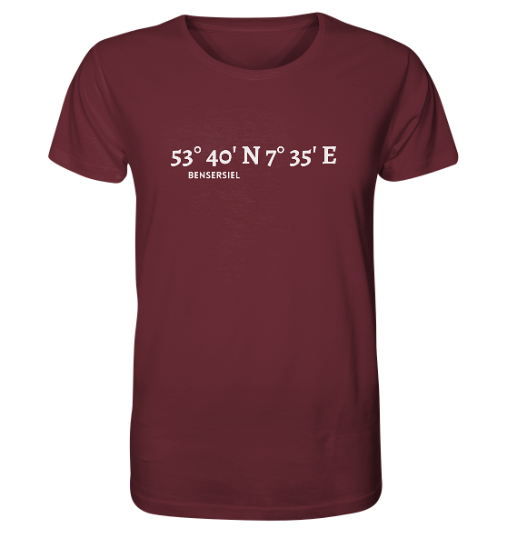 Bensersiel T-Shirt mit Koordinaten von MEERcoordinates 