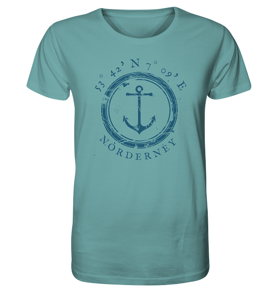 maritimes Norderney T-Shirt mit Koordinaten - Meercoordinates