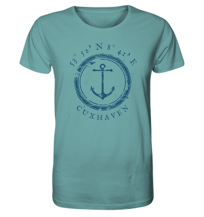 Cuxhaven T-Shirt mit Anker - Organic Koordinaten Shirt