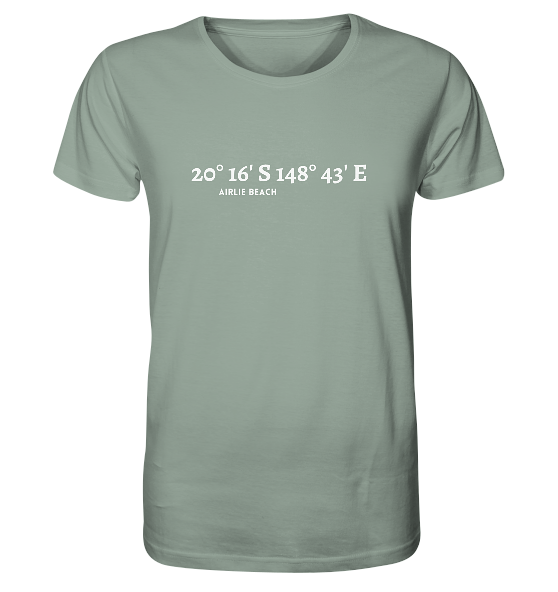 Airlie Beach T-Shirt mit Koordinaten