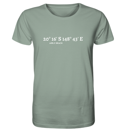 Airlie Beach T-Shirt mit Koordinaten