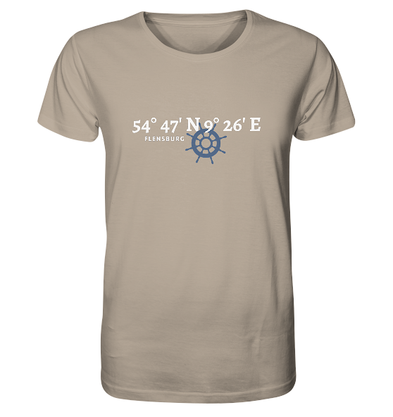 Flensburg T-Shirt mit Koordinaten - Organic Shirt