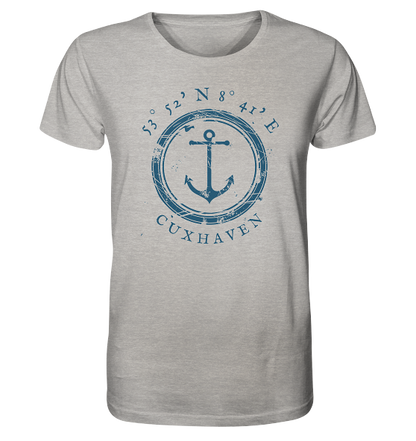 Cuxhaven T-Shirt mit Anker - Organic Koordinaten Shirt