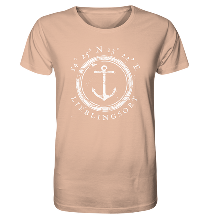 personalisierbares Koordinaten T-Shirt MEERTRÄUMER 2.0 - Organic Koordinaten Shirt