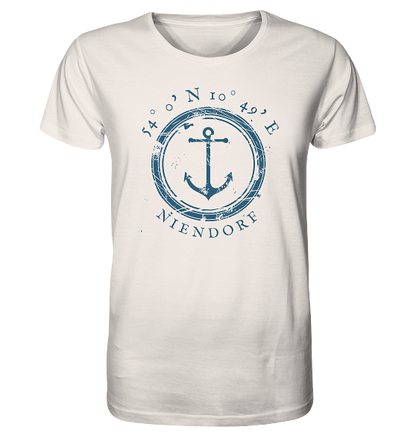 Niendorf T-Shirt mit Koordinaten, maritimes Unisex Shirt