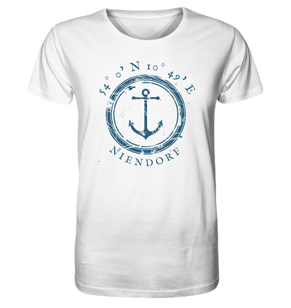Niendorf T-Shirt mit Koordinaten, maritimes Unisex Shirt - Meercoordinates 