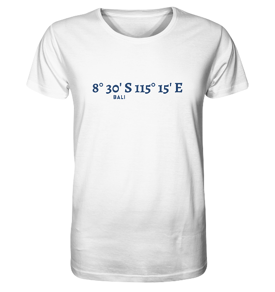 Bali T-Shirt mit Koordinaten - Meercoordinates