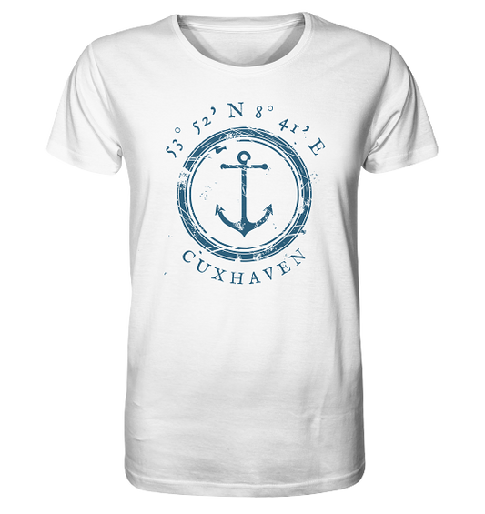 Cuxhaven T-Shirt mit Anker - Organic Koordinaten Shirt - Meercoordinates