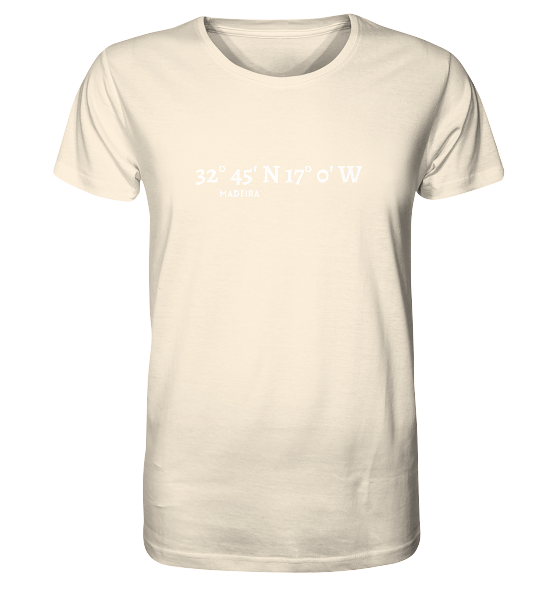 Madeira T-Shirt mit Koordinaten - Organic Koordinaten Shirt
