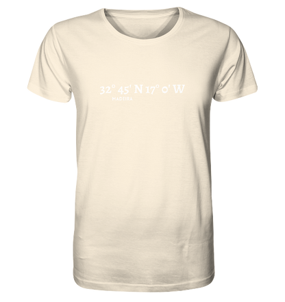 Madeira T-Shirt mit Koordinaten - Organic Koordinaten Shirt