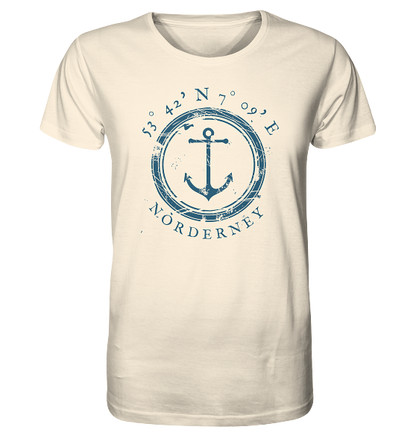 maritimes Norderney T-Shirt mit Koordinaten - Meercoordinates