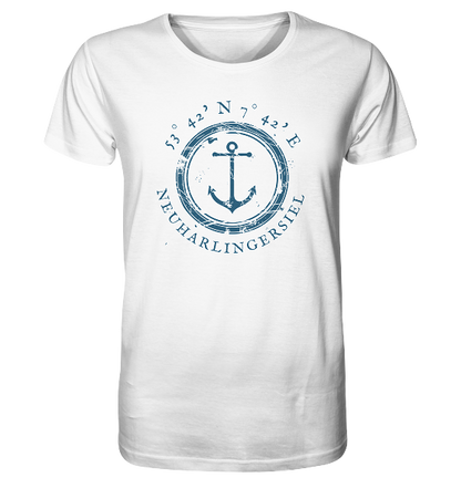 Neuharlingersiel T-Shirt, maritim mit Koordinaten - Organic Shirt von Meercoordinates