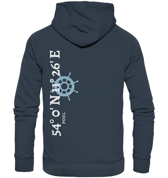 Poel Hoodie mit Koordinaten - Organic Hoodie von Meercoordinates