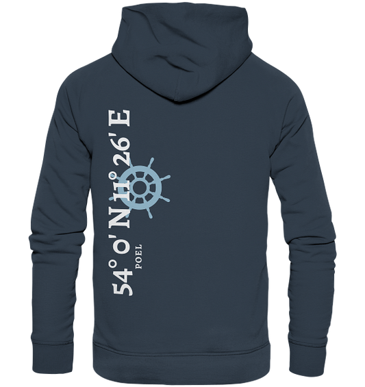 Poel Hoodie mit Koordinaten - Organic Hoodie von Meercoordinates